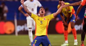 ১০ জনের দল নিয়ে ফাইনালে উরুগুয়েকে হারিয়েছে কলম্বিয়া।