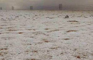 প্রবল বৃষ্টি-বজ্রপাতের কবলে সৌদি আরব, শিলাতে ঢেকে গেছে মরুভূমি