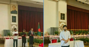 বঙ্গভবনের দরবার হল থেকে সরিয়ে ফেলা হলো শেখ মুজিবের রহমানের ছবি