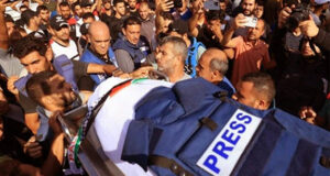 গাজায় ইসরায়েলি বিমান হামলায় ৫ সাংবাদিক নিহত