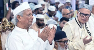 সিএ জাতীয় ঈদগাহে ঈদুল ফিতরের নামাজ আদায় করেন