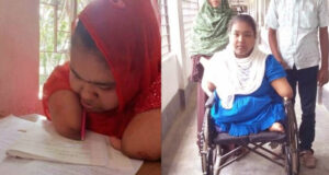 লিটুনের চোয়ালে কলম ধরে জিপিএ-৫।