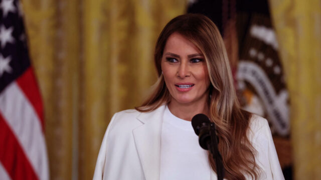 Melania Trump Speaks At The White House In Washington Melania Trump speaks at the White House in Washington