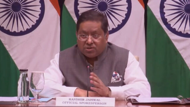 Randhir Jaiswal Ministry of External Affairs Spokesperson, Randhir Jaiswal