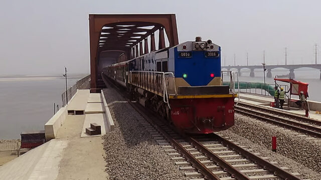 The Railway Track On The Jamuna Bridge The Railway Track On The Jamuna Bridge
