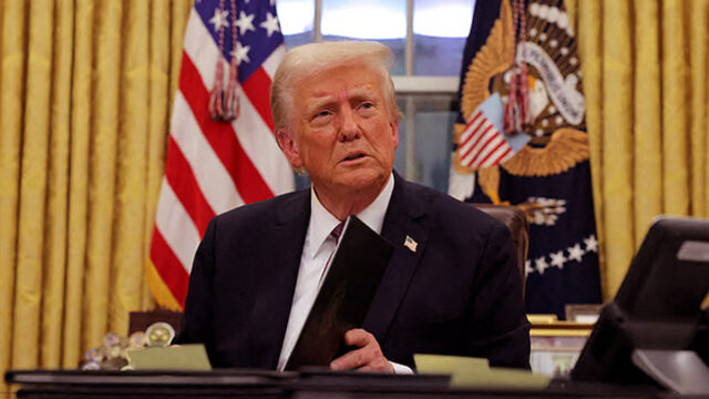 US President Donald Trump Signs Documents US President Donald Trump Signs Documents