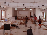 ভাঙ্গা উপজেলা পরিষদের প্রায় প্রতিটি কক্ষে হামলাকারীরা ধ্বংসের চিহ্ন রেখে গেছে