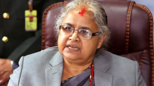 Nepal's Ex Chief Justice Sushila Karki