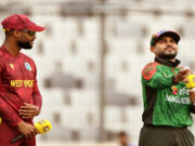 ওয়েস্ট ইন্ডিজের বিপক্ষে প্রথমে ব্যাট করার সিদ্ধান্ত নিয়েছে বাংলাদেশ