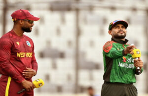 ওয়েস্ট ইন্ডিজের বিপক্ষে প্রথমে ব্যাট করার সিদ্ধান্ত নিয়েছে বাংলাদেশ