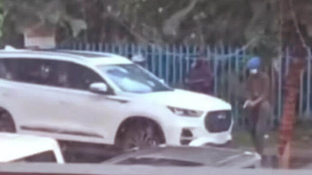 Car Sprayed With Bullets Just 200m