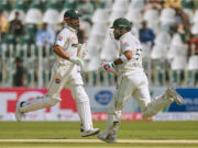 দক্ষিণ আফ্রিকার দ্বিতীয় টেস্টে মধ্যাহ্নভোজে পাকিস্তান ৯৫-১