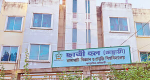 রাঙ্গামাটি বিজ্ঞান ও প্রযুক্তি বিশ্ববিদ্যালয়: ৮৩ শতাংশ শিক্ষার্থীর আবাসন সুবিধা নেই