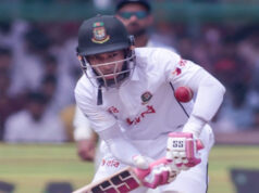 ১০০তম টেস্টে সেঞ্চুরি থেকে মাত্র এক রান দূরে মুশফিক