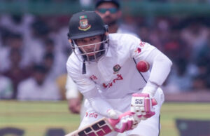 ১০০তম টেস্টে সেঞ্চুরি থেকে মাত্র এক রান দূরে মুশফিক